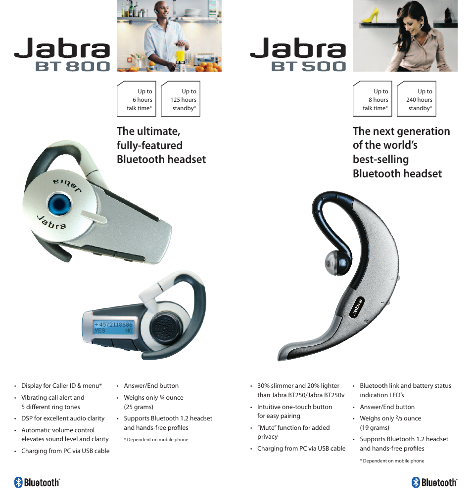 The ultimate, fully-featured bluetooth headset | Jabra Portfolio User Manual | Page 3 / 10