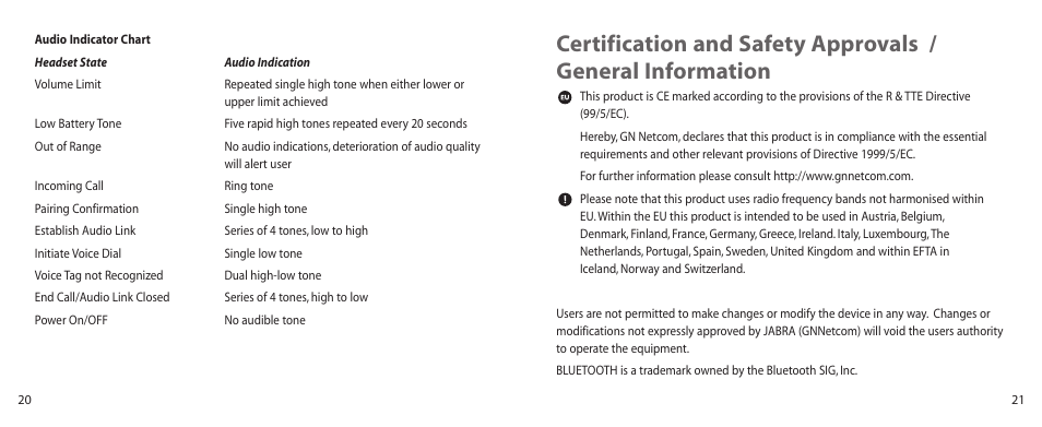 Jabra BT100 User Manual | Page 11 / 101