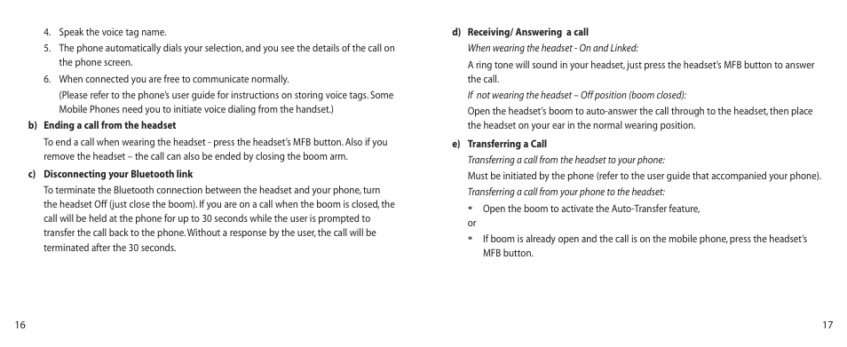 Jabra BT100 User Manual | Page 9 / 101