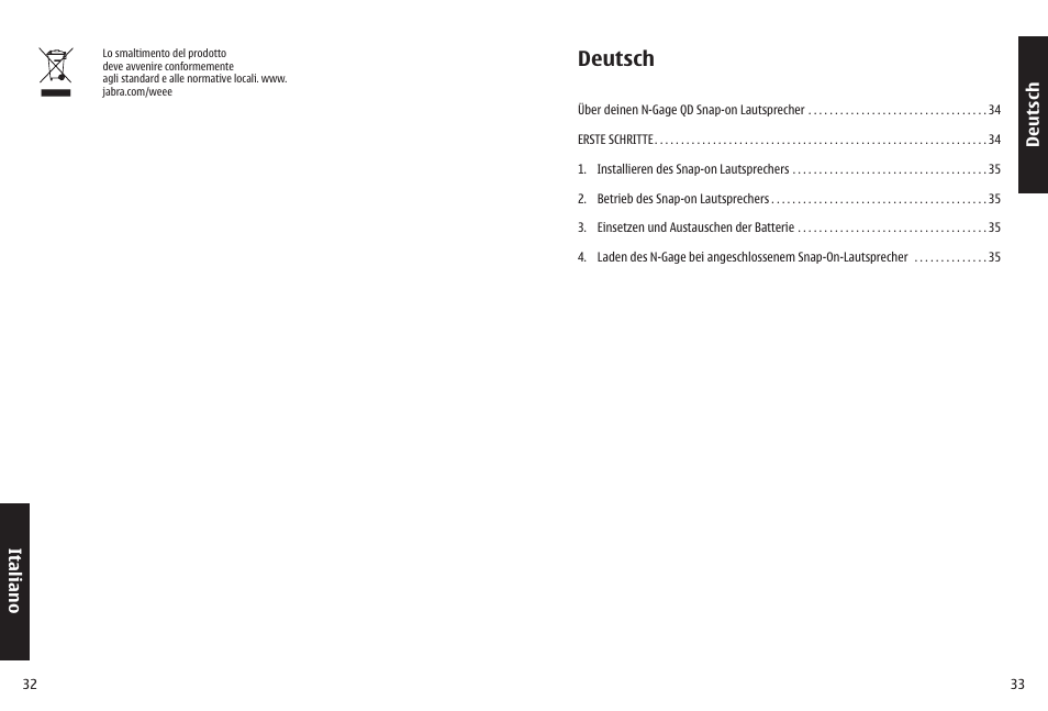 Deutsch | Jabra N-Gage QD User Manual | Page 19 / 51