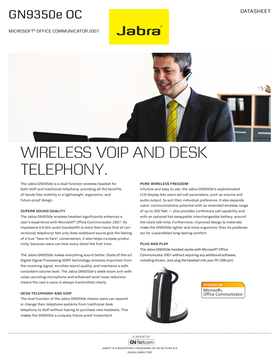 Jabra GN9350e User Manual | 2 pages