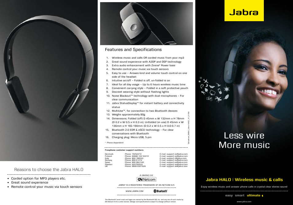 Jabra BT3030 User Manual | 2 pages