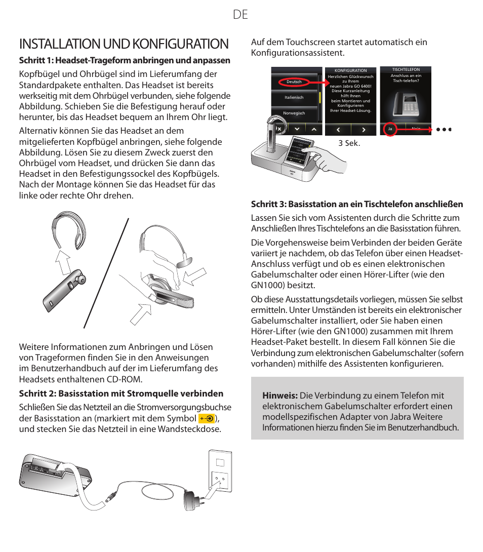 Installation und konfiguration | Jabra GO 6470 User Manual | Page 20 / 40