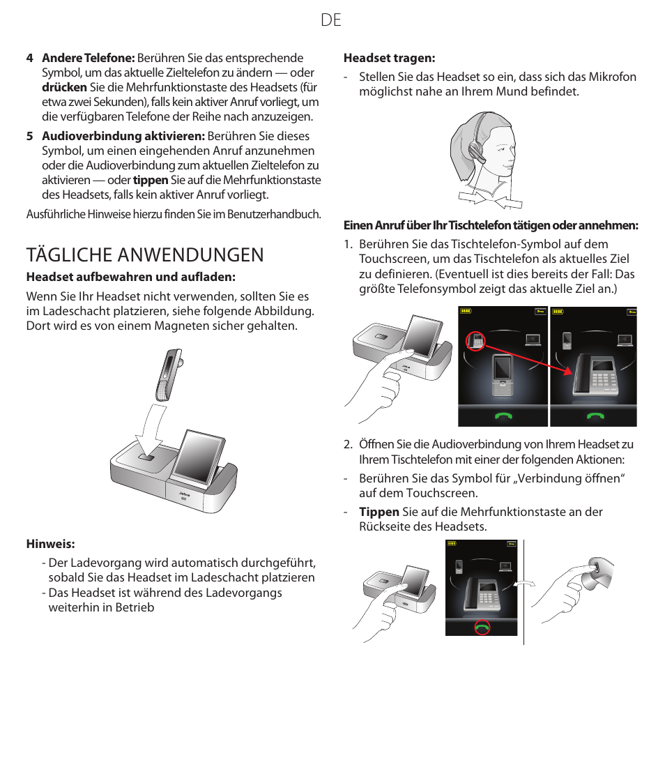 Tägliche anwendungen | Jabra GO 6470 User Manual | Page 23 / 40