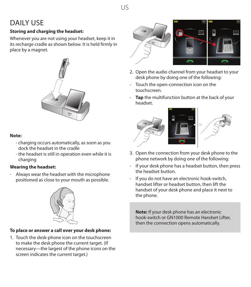 Daily use | Jabra GO 6470 User Manual | Page 7 / 40