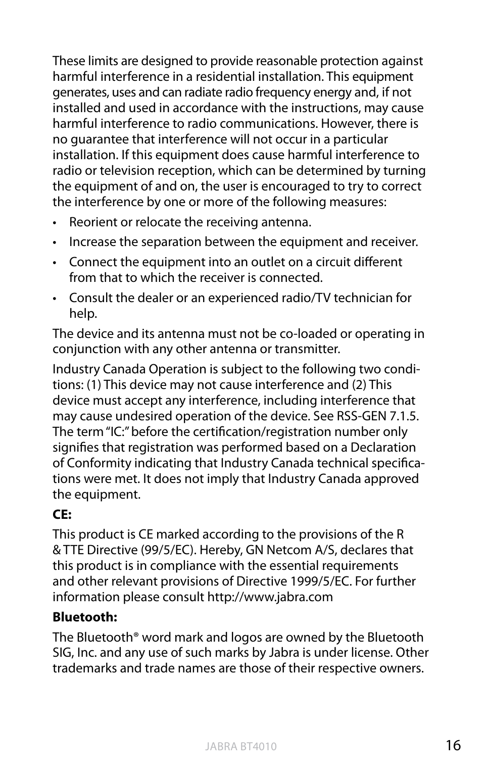 English | Jabra BT4010 User Manual | Page 17 / 73