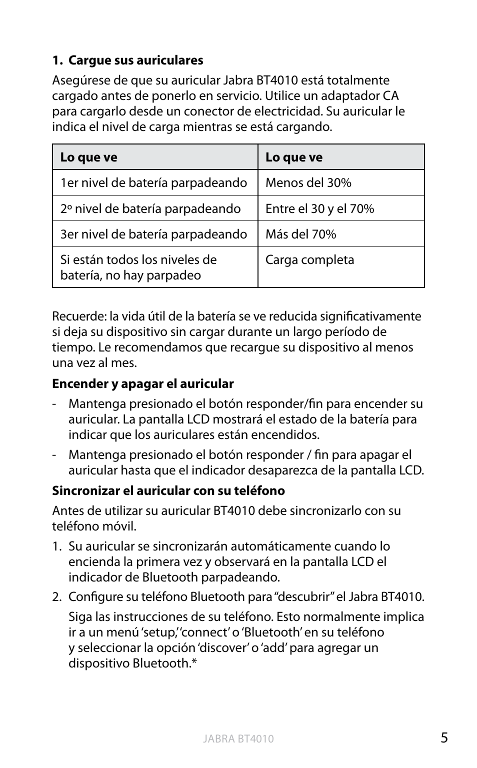 English | Jabra BT4010 User Manual | Page 23 / 73