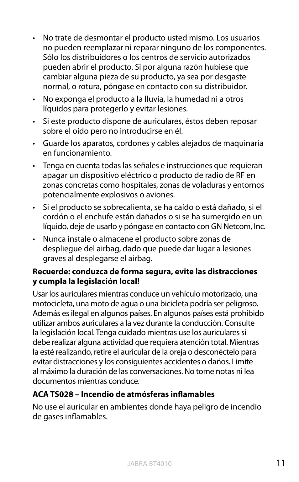 English | Jabra BT4010 User Manual | Page 29 / 73
