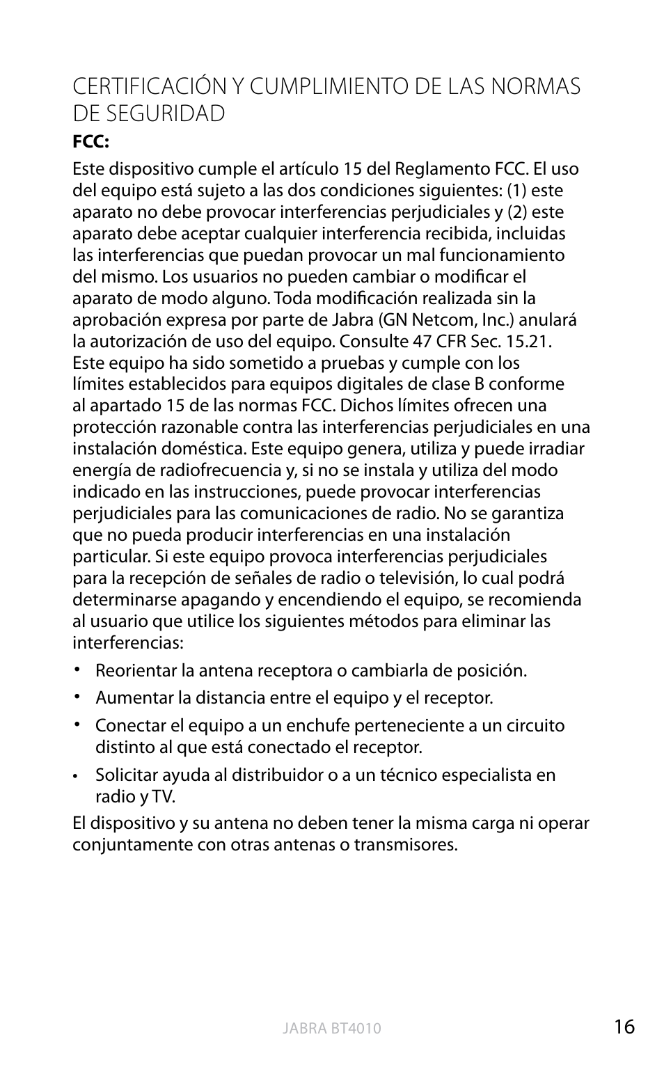 English | Jabra BT4010 User Manual | Page 34 / 73