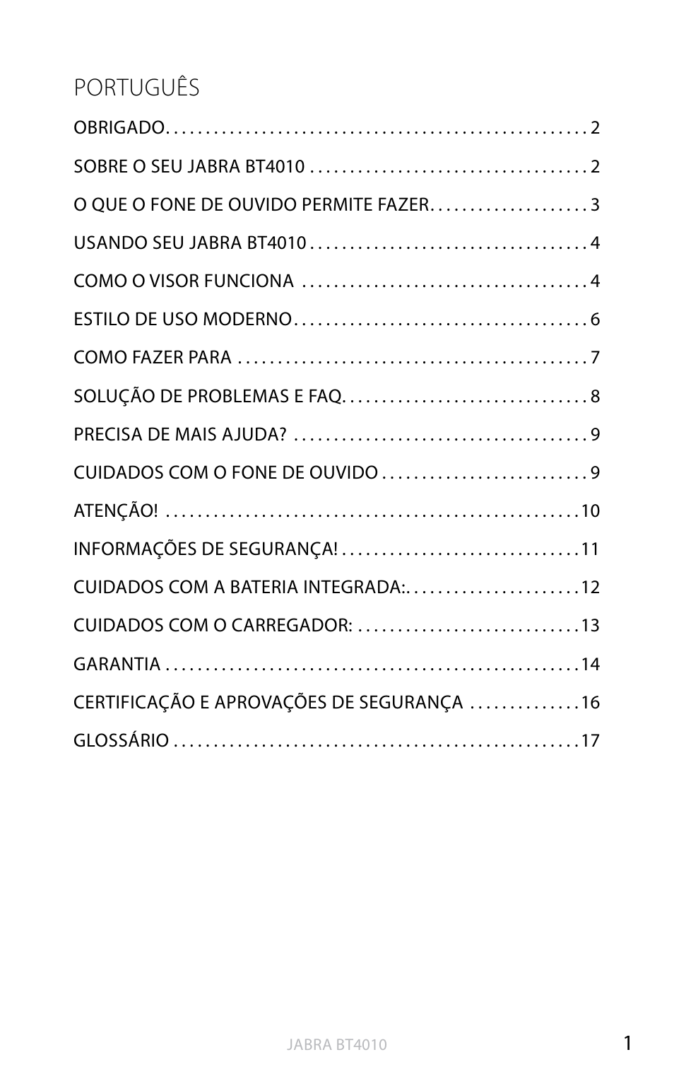 English, Português | Jabra BT4010 User Manual | Page 55 / 73