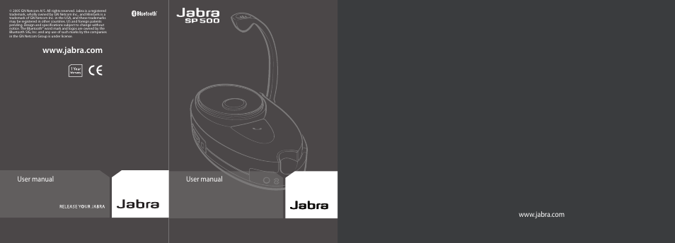 Jabra SP 500 User Manual | 8 pages