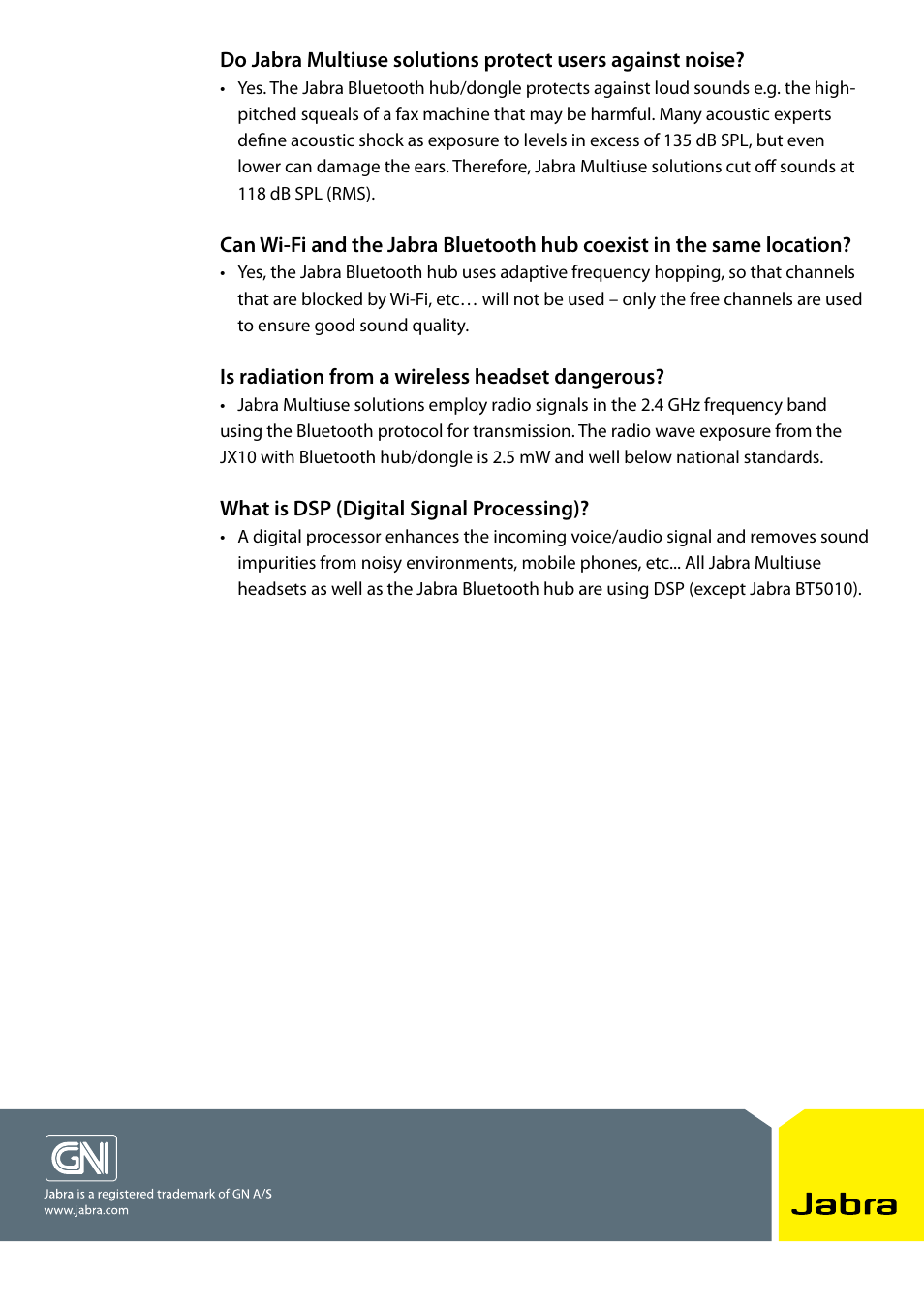 Jabra BT5020 User Manual | Page 5 / 5