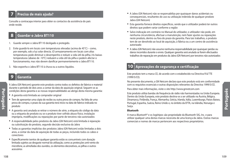 Jabra BT110 User Manual | Page 56 / 65