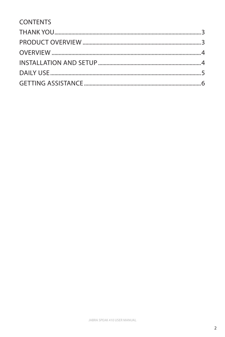 Jabra SPEAK 410 User Manual | Page 2 / 8