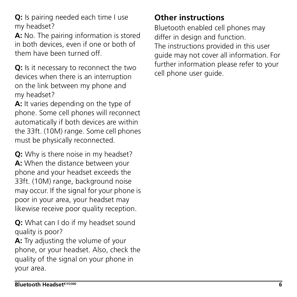 Other instructions | Jabra KYO300 User Manual | Page 9 / 11