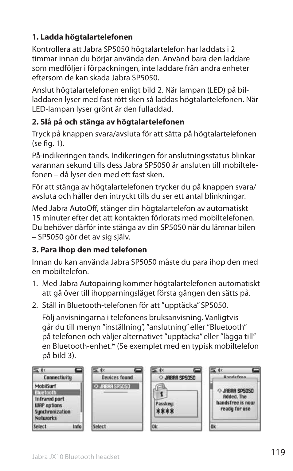 Jabra SP5050 User Manual | Page 121 / 221