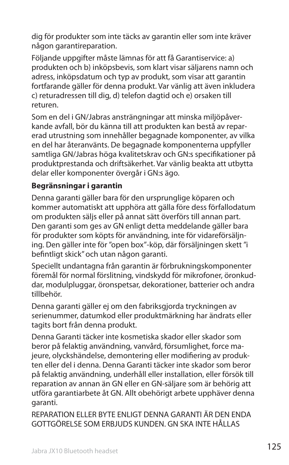 Jabra SP5050 User Manual | Page 127 / 221