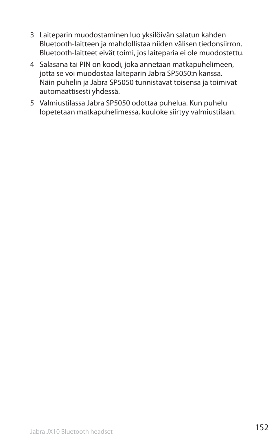 Jabra SP5050 User Manual | Page 154 / 221