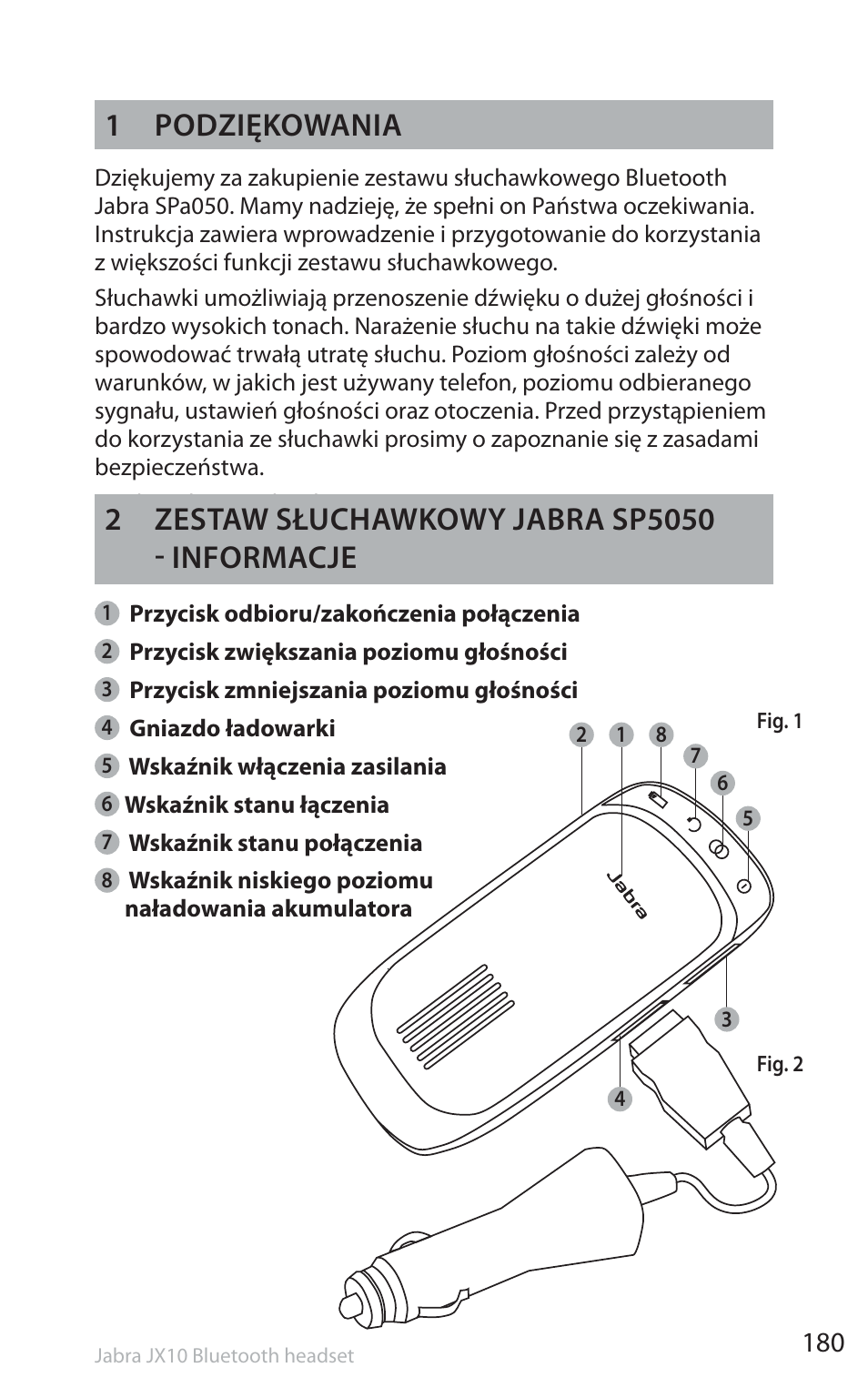1 podziękowania | Jabra SP5050 User Manual | Page 182 / 221