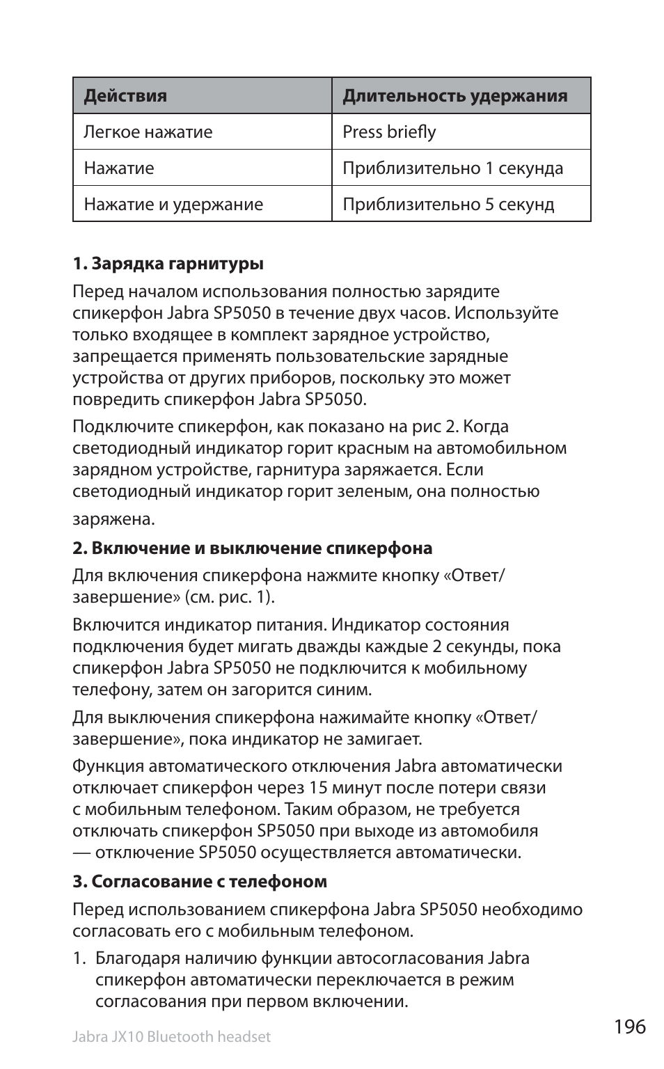 Jabra SP5050 User Manual | Page 198 / 221