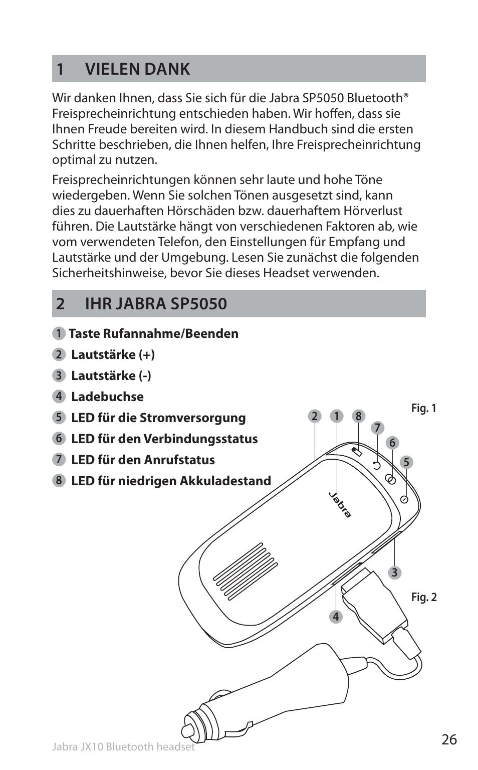 1 vielen dank | Jabra SP5050 User Manual | Page 28 / 221