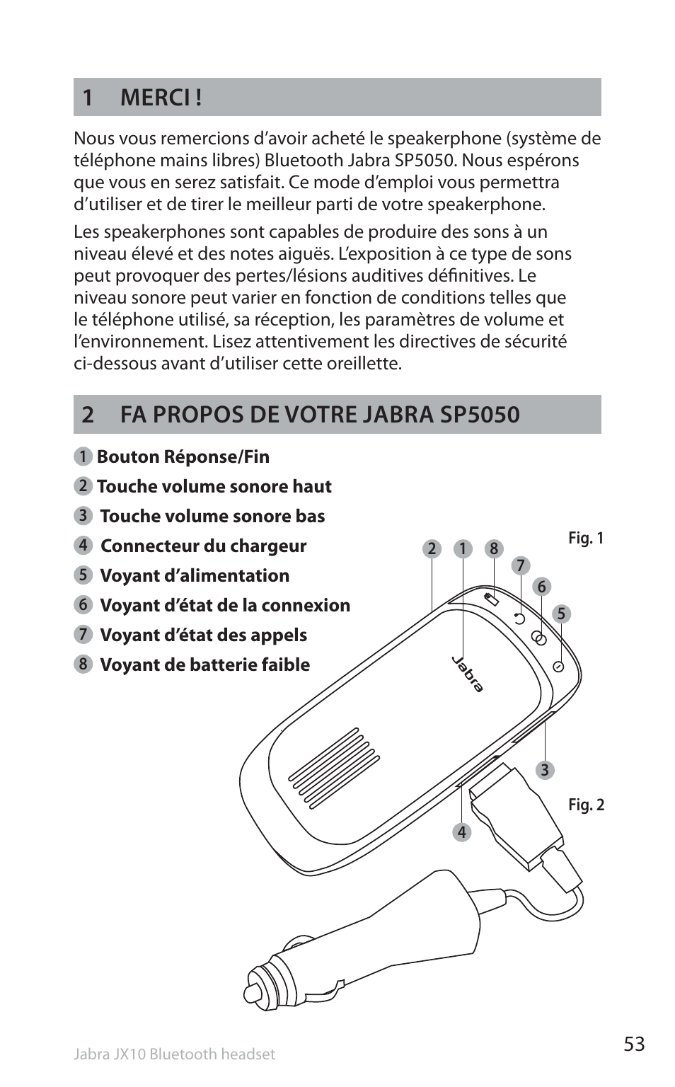 1 merci | Jabra SP5050 User Manual | Page 55 / 221