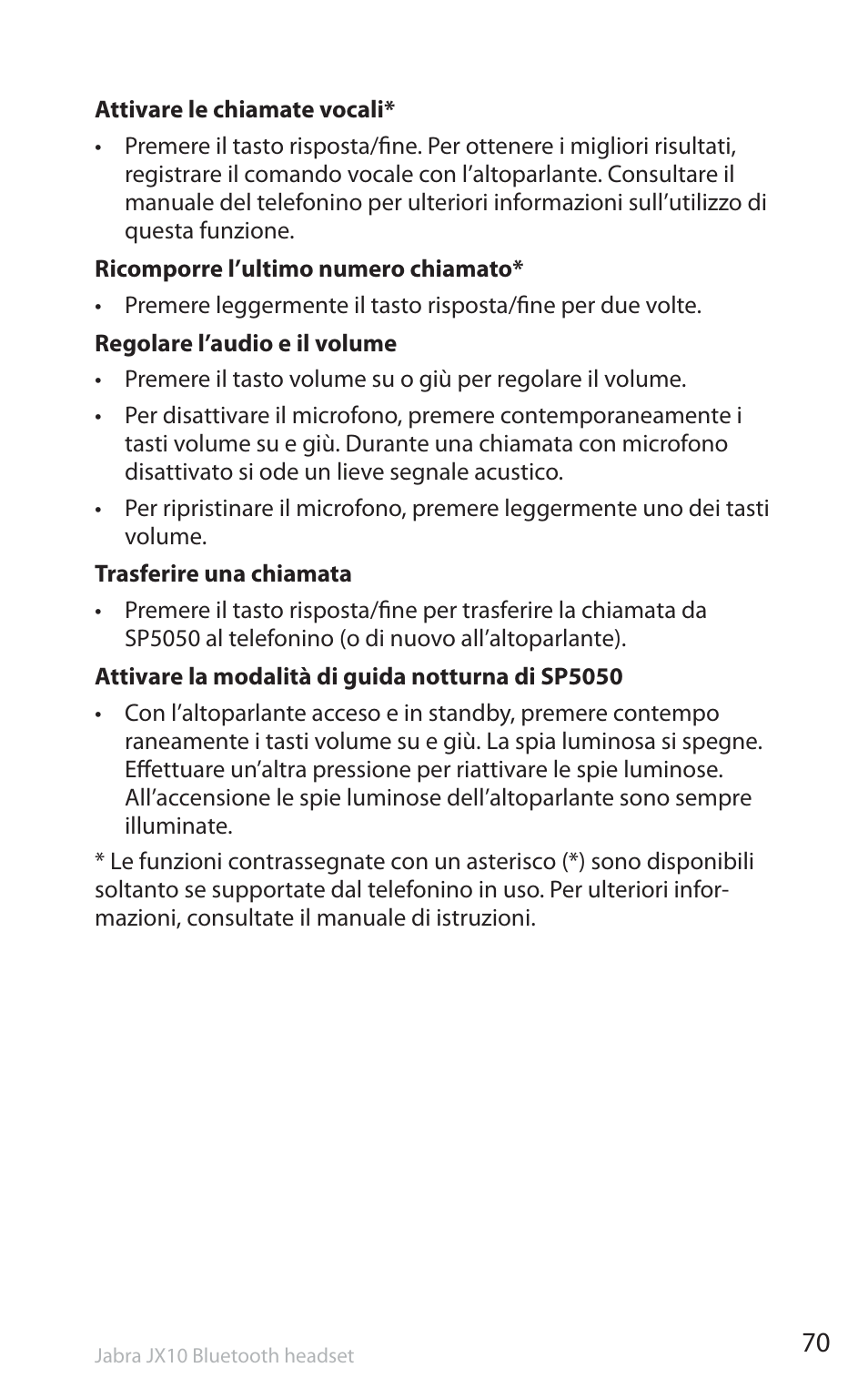 Jabra SP5050 User Manual | Page 72 / 221
