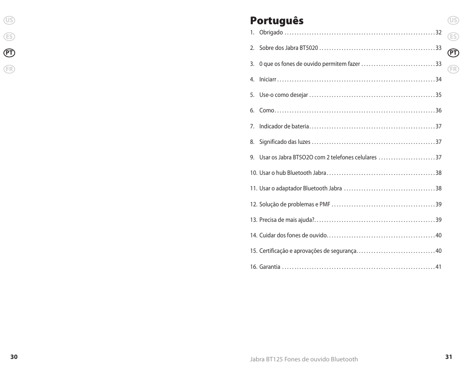 Português | Jabra REVC 81-00491 User Manual | Page 18 / 31