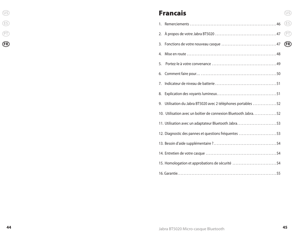 Francais | Jabra REVC 81-00491 User Manual | Page 25 / 31