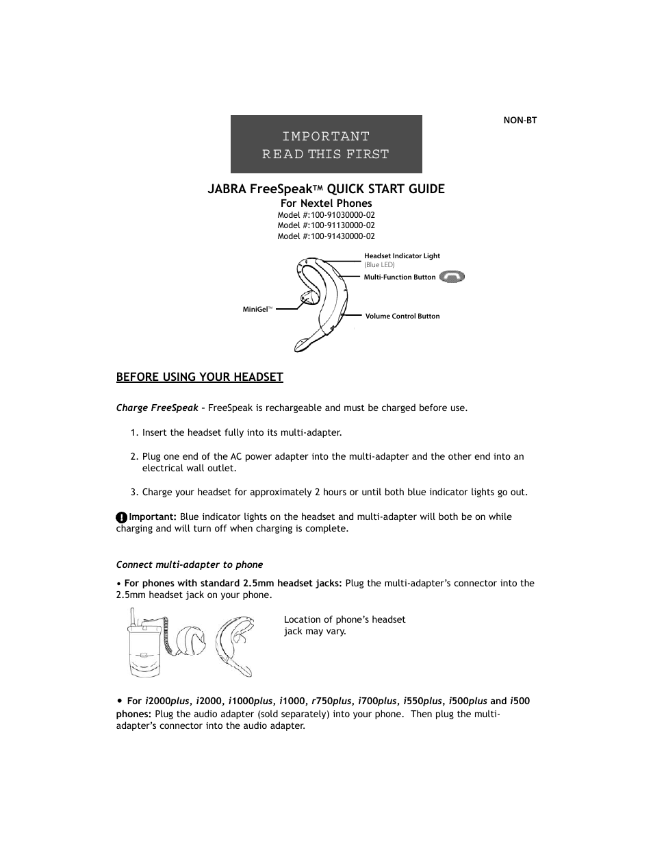 Jabra 100-91430000-02 User Manual | 5 pages
