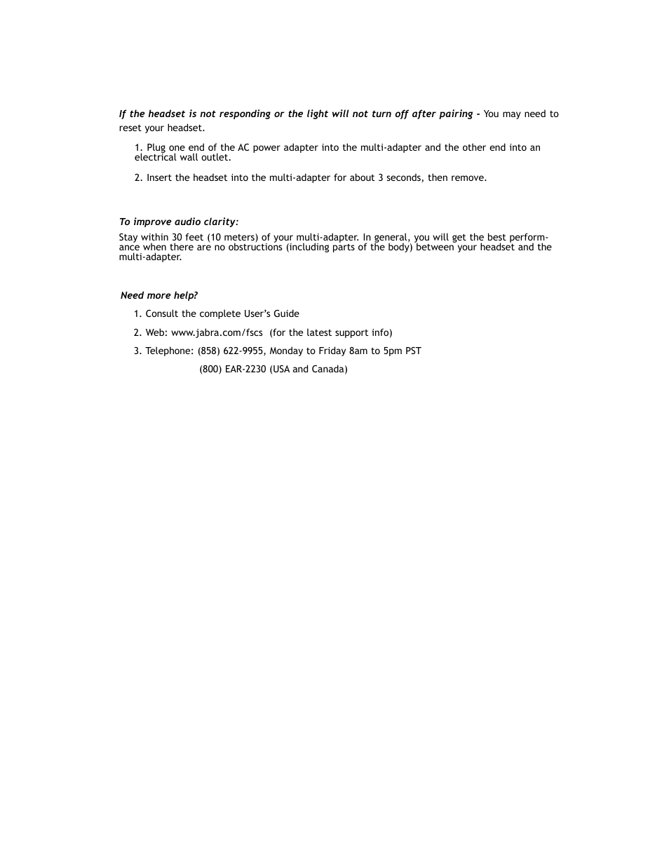 Jabra 100-91430000-02 User Manual | Page 5 / 5