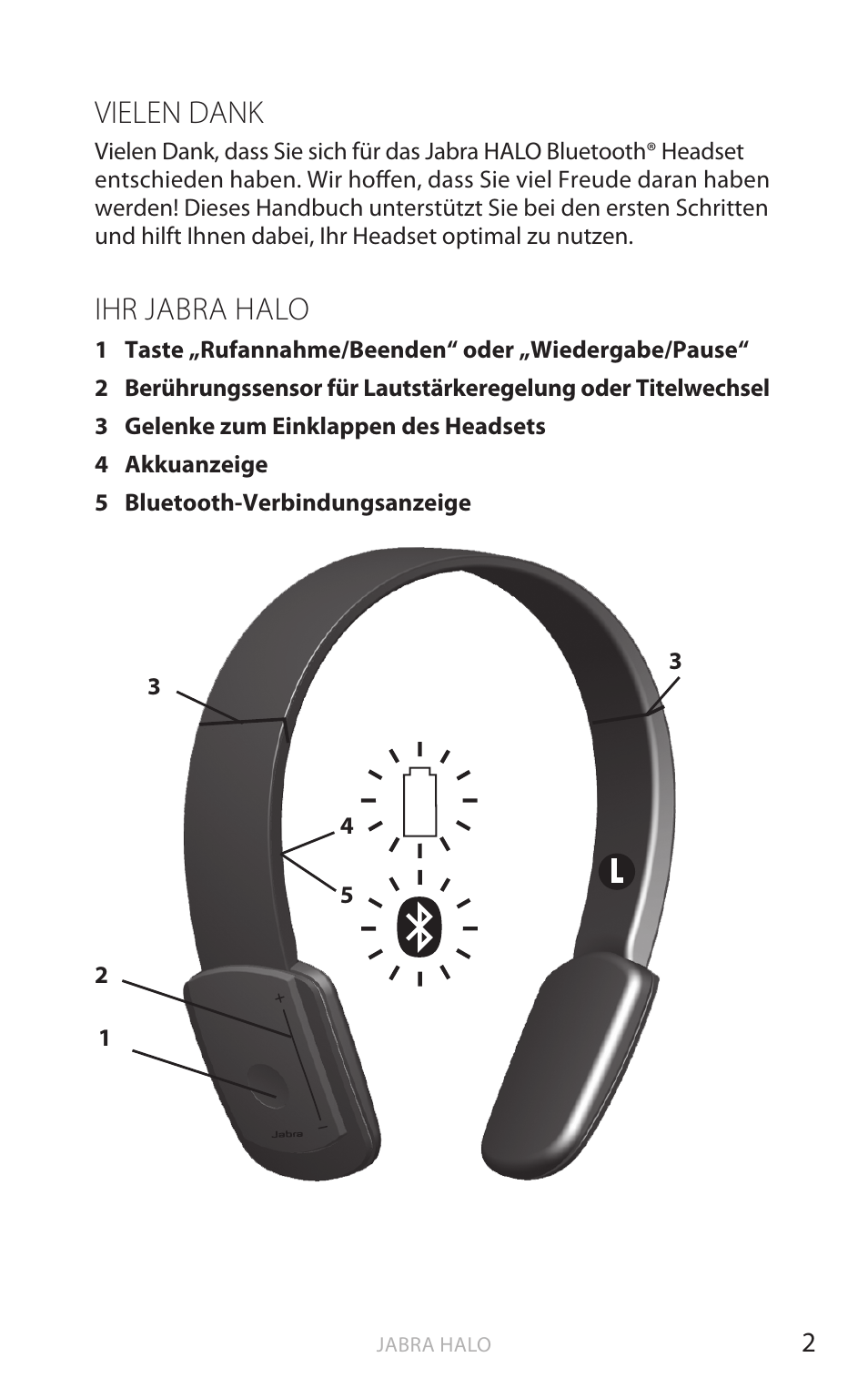 Englisch, Vielen dank, Ihr jabra halo | Jabra HALO BT650s User Manual | Page 108 / 518