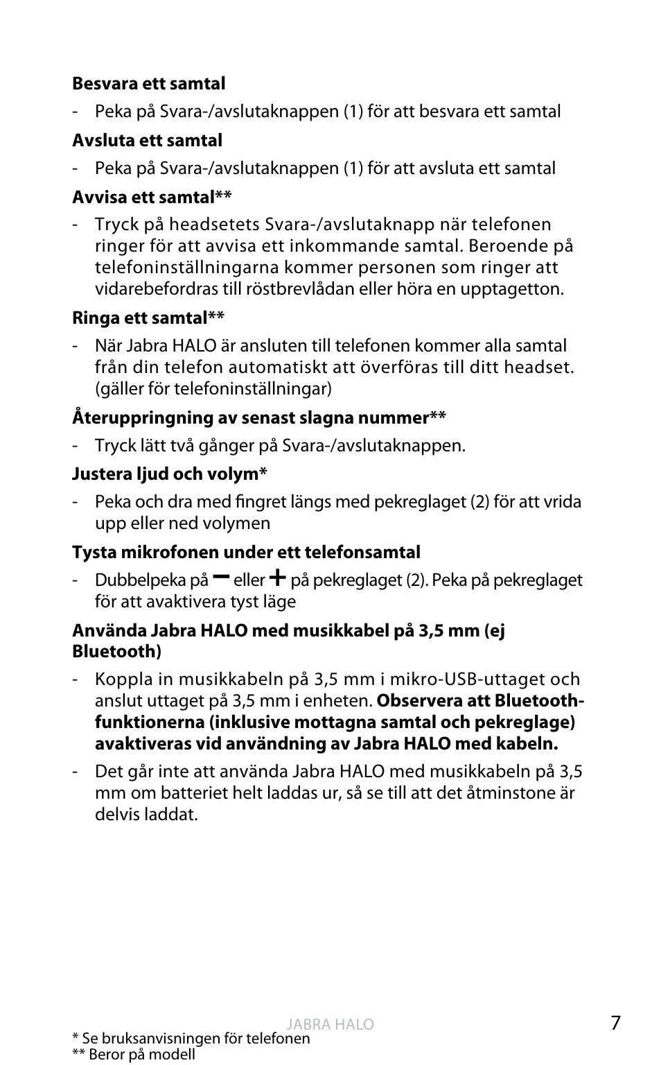 English | Jabra HALO BT650s User Manual | Page 202 / 518