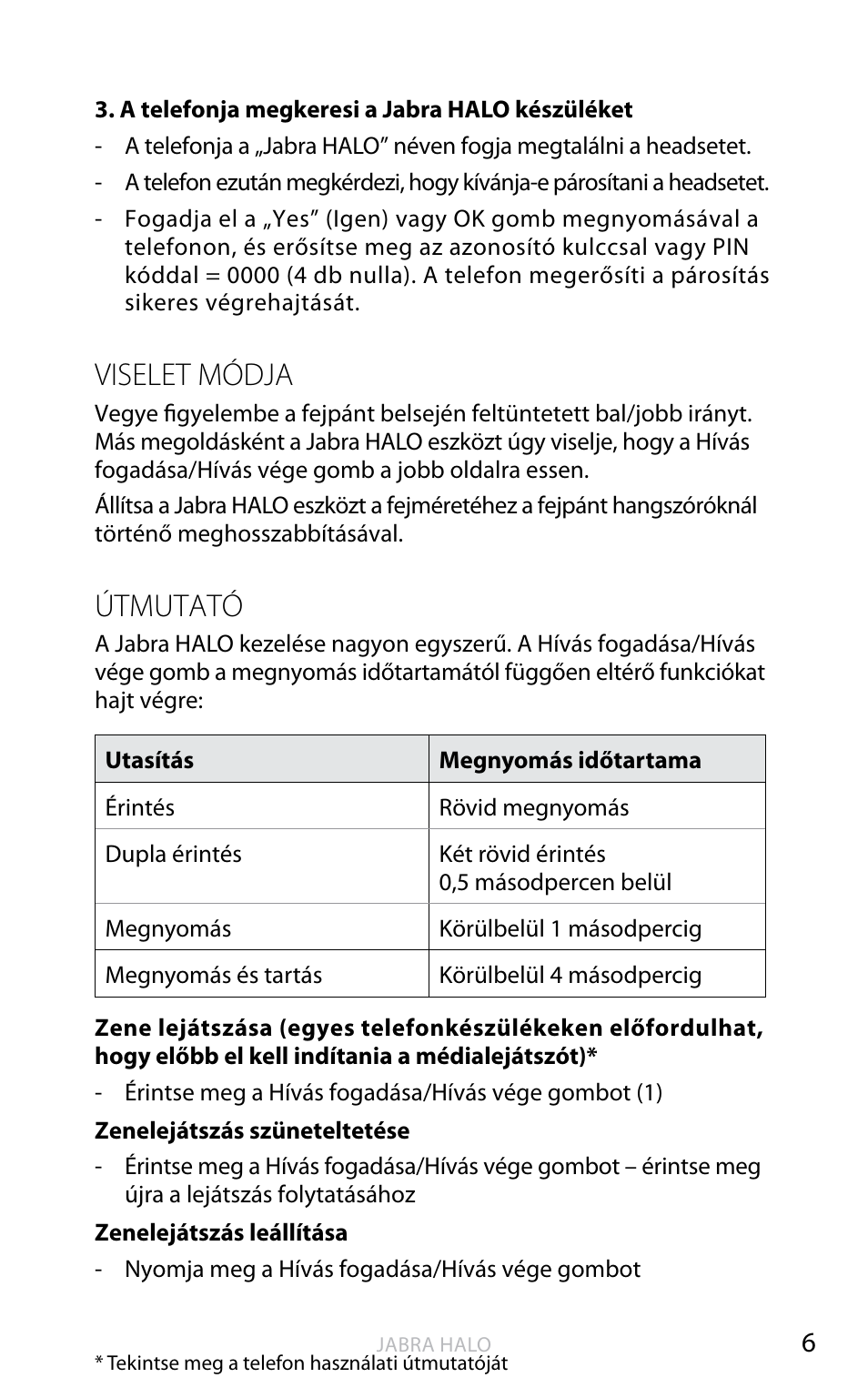 English, Viselet módja, Útmutató | Jabra HALO BT650s User Manual | Page 360 / 518