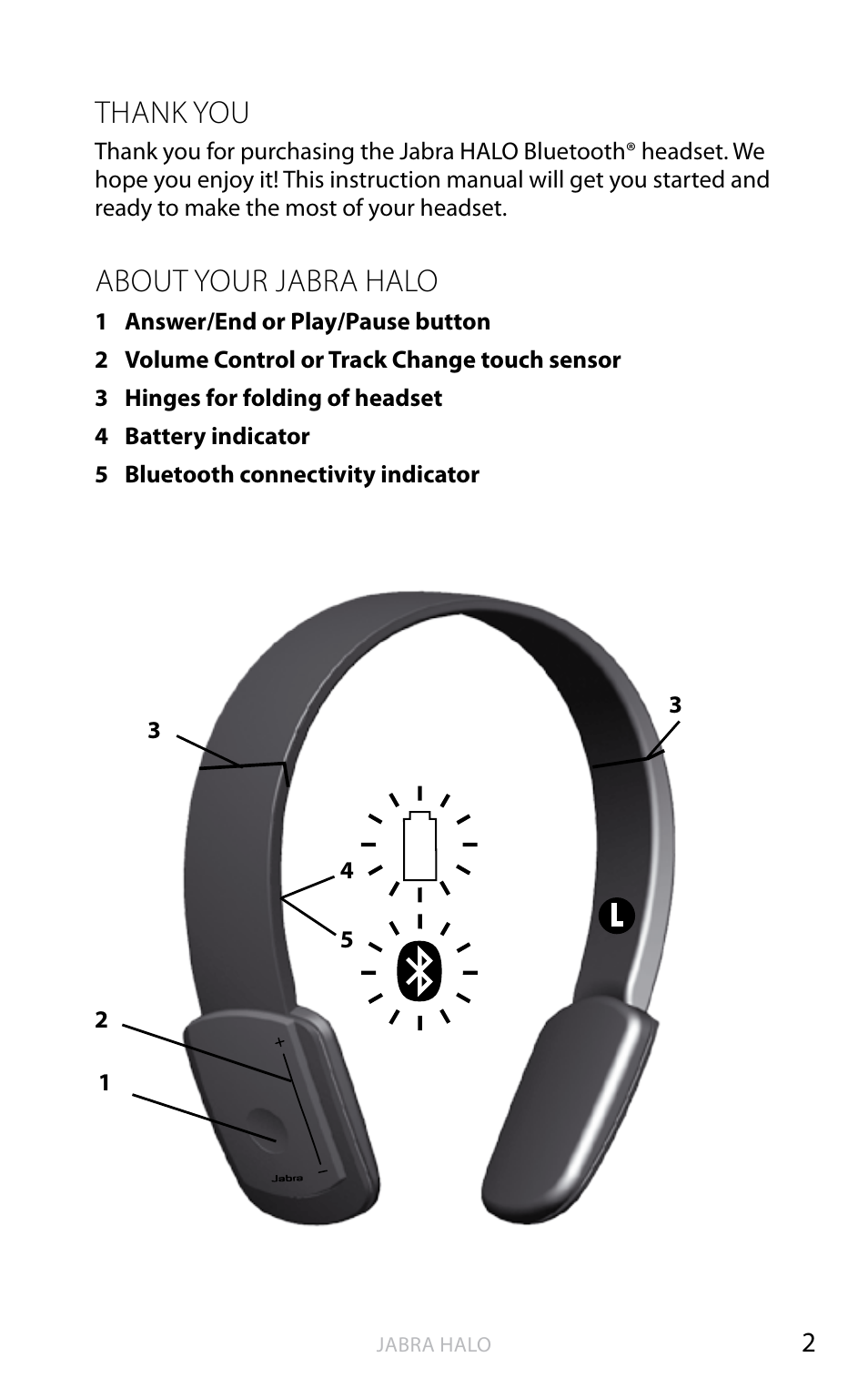 English, About your jabra halo | Jabra HALO BT650s User Manual | Page 39 / 518