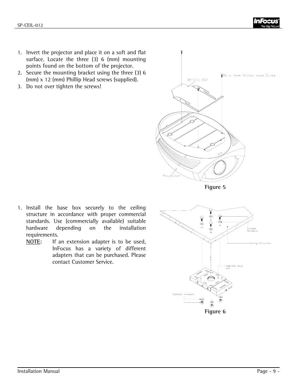 Mount installation | Jabra SP-CEIL-012 User Manual | Page 9 / 14