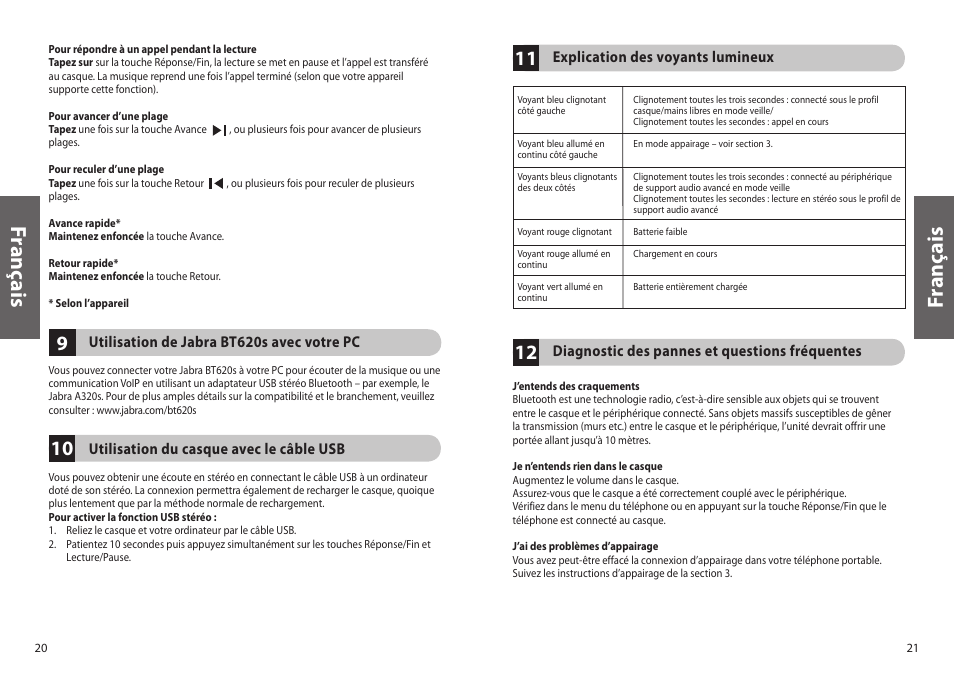 Fr an ça is | Jabra BT620s User Manual | Page 13 / 75