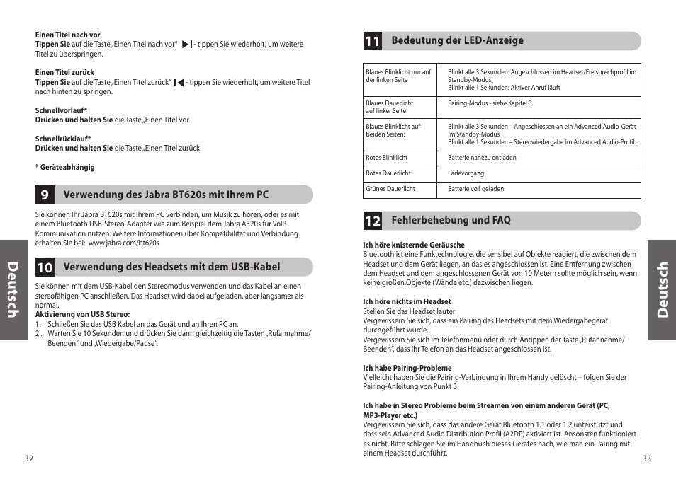 Deu ts ch | Jabra BT620s User Manual | Page 19 / 75