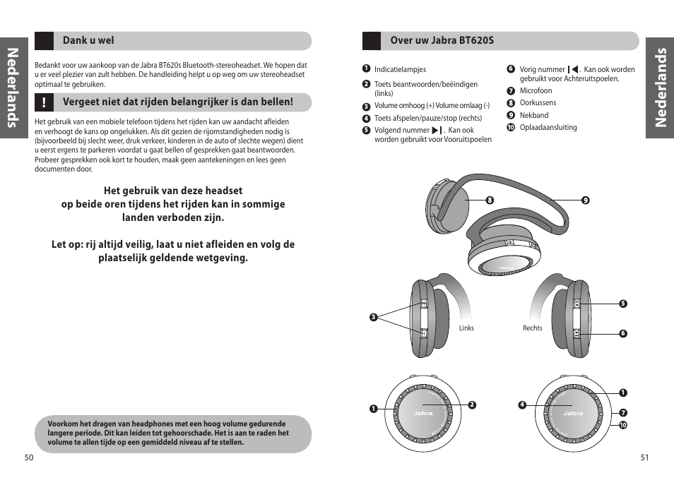 Ned er la n d s | Jabra BT620s User Manual | Page 28 / 75