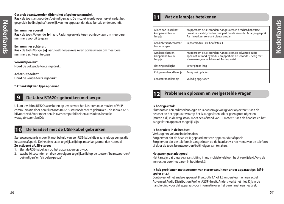 Ned er la n d s | Jabra BT620s User Manual | Page 31 / 75