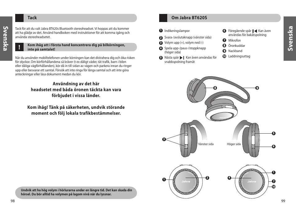 Sv en sk a | Jabra BT620s User Manual | Page 52 / 75