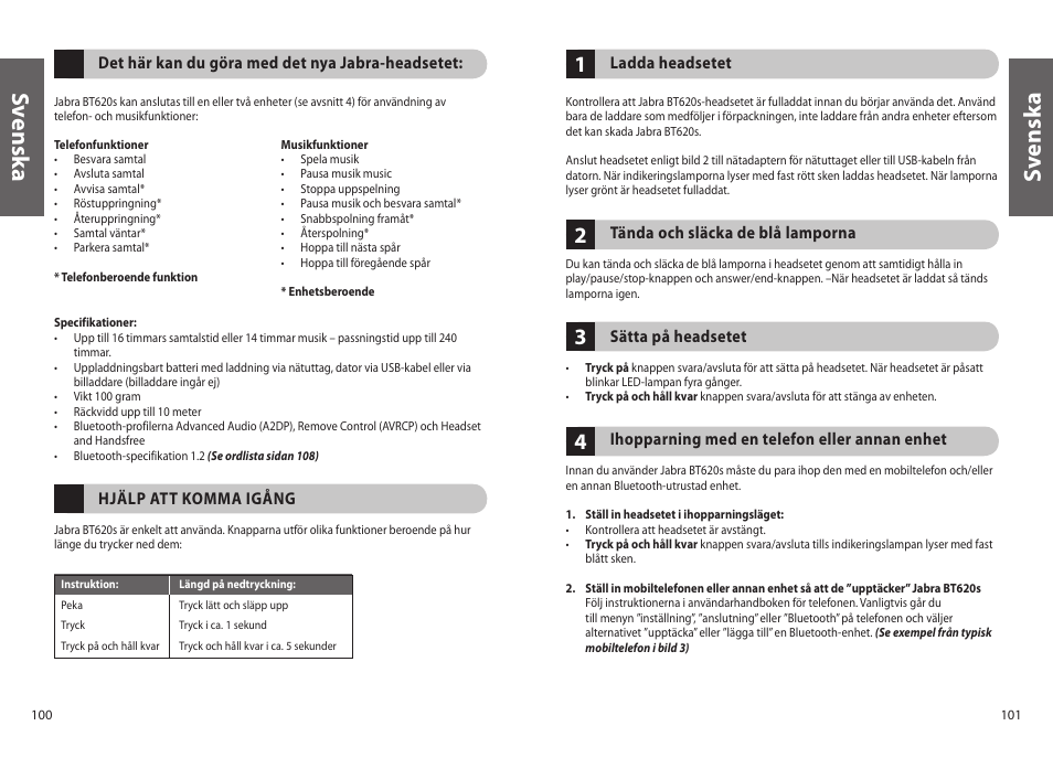 Sv en sk a | Jabra BT620s User Manual | Page 53 / 75