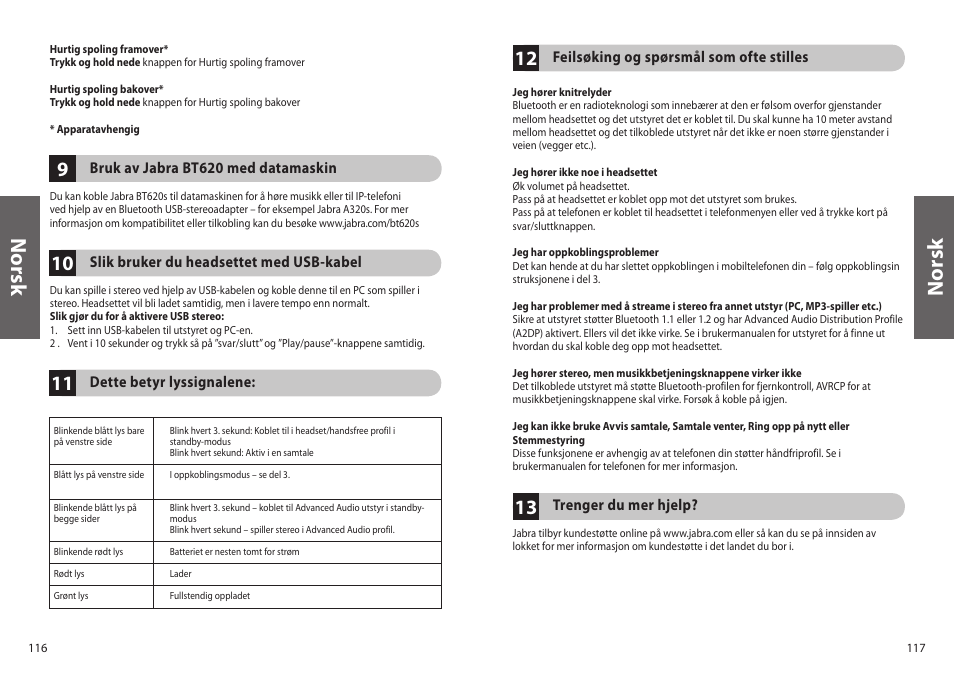 No rs k | Jabra BT620s User Manual | Page 61 / 75