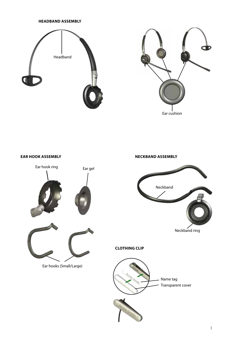 Jabra Duo anD mono heaDset 2400 User Manual | Page 3 / 15