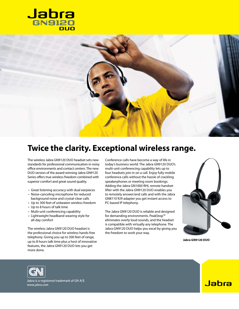 Jabra GN9120 DUO User Manual | 2 pages