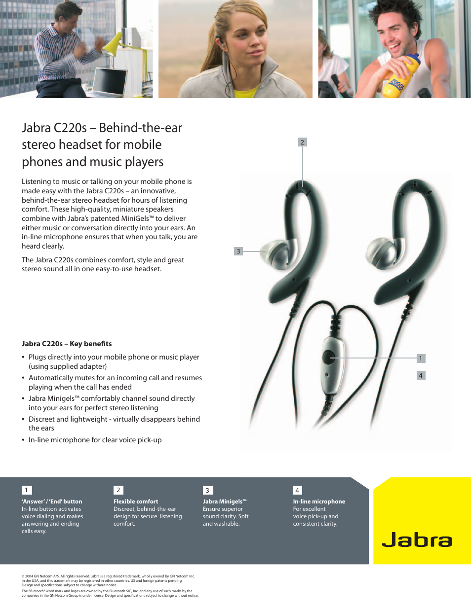 Jabra C220s User Manual | Page 2 / 2