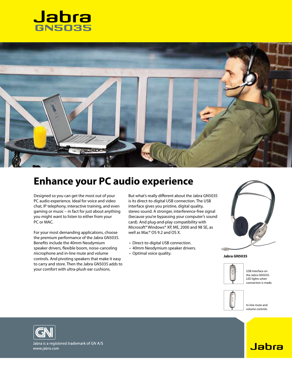 Jabra GN5035 User Manual | 2 pages