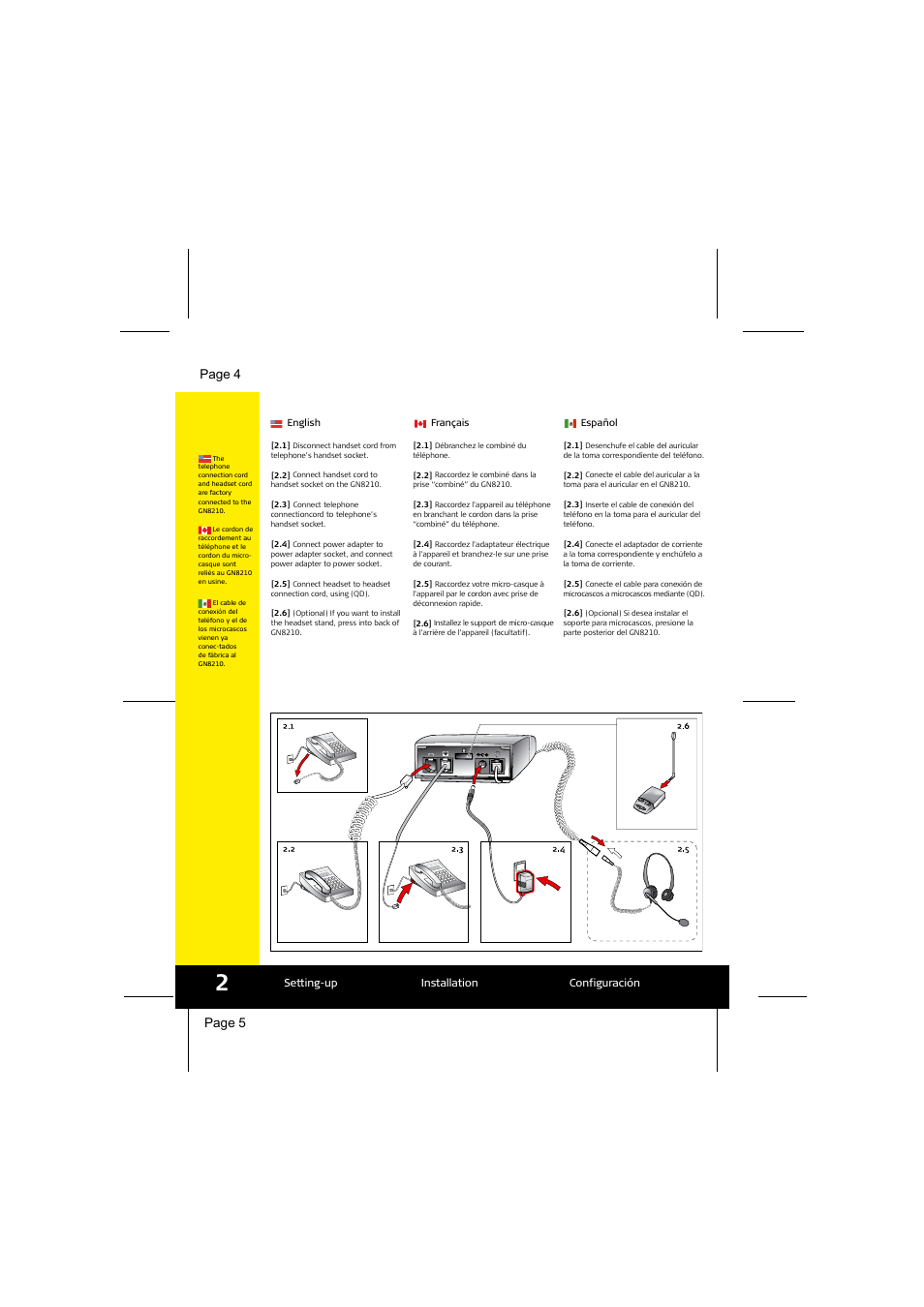 Page 5, Page 4 | Jabra GN8210 User Manual | Page 3 / 9