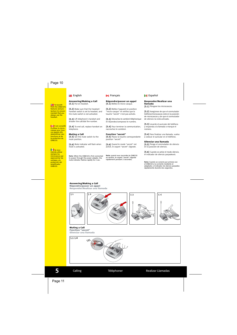 Page 11, Page 10 | Jabra GN8210 User Manual | Page 6 / 9