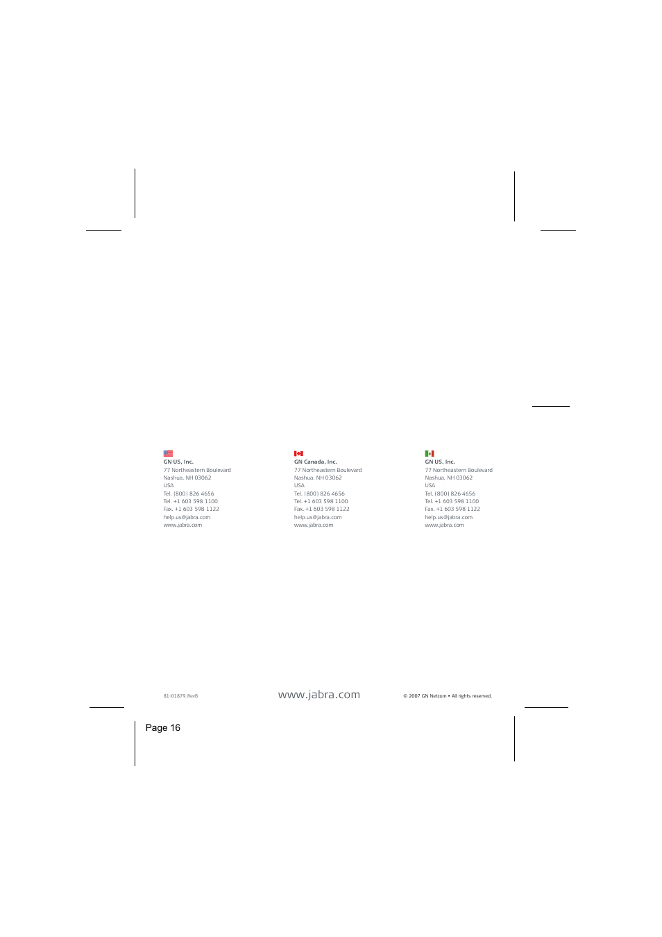 Page 16 | Jabra GN8210 User Manual | Page 9 / 9